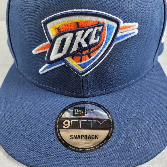 OKC Thunder New Era 9Fifty Snapback Cap Hat Finals Oklahoma City Patches NEW - Picture 2 of 11